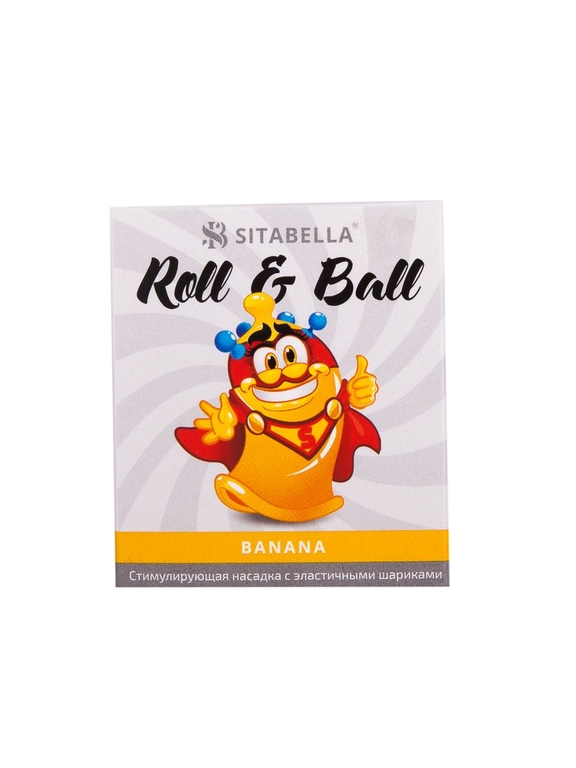 Стимулирующий презерватив-насадка Roll   Ball Banana