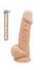 Телесный реалистичный фаллоимитатор DILDO 8.5INCH FLESH - 21,6 см.