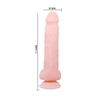 Телесный фаллоимитатор на присоске Super Dildo - 21,5 см.