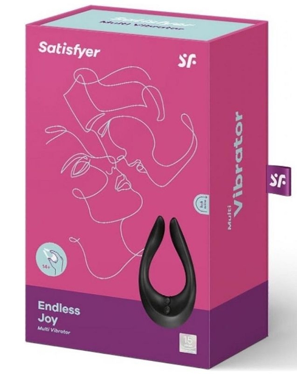 Чёрный многофункциональный стимулятор для пар Satisfyer Endless Joy