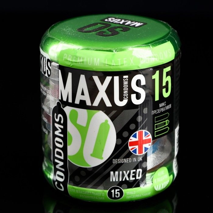 Презервативы MAXUS Mixed - 15 шт.