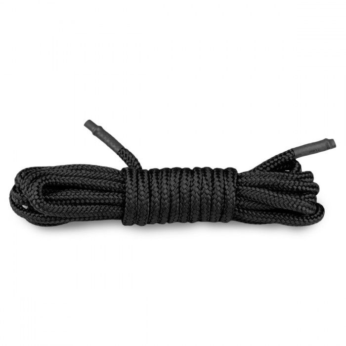 Черная веревка для бондажа Easytoys Bondage Rope - 5 м.