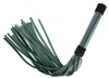 Изумрудная плеть Emerald Leather Whip с гладкой ручкой - 45 см.