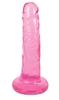 Розовый фаллоимитатор Slim Stick Dildo - 15,2 см.