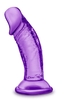 Фиолетовый фаллоимитатор на присоске SWEET N SMALL 4INCH DILDO - 11,4 см.