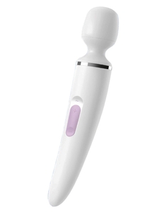 Белый вибратор Satisfyer Wand-er Woman