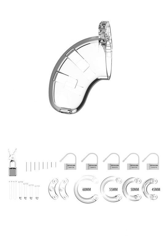 Прозрачный мужской пояс верности Cock Cage Model 13 Chastity 2.5