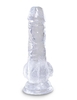 Прозрачный фаллоимитатор King Cock Clear 5  Cock with Balls - 15,2 см.