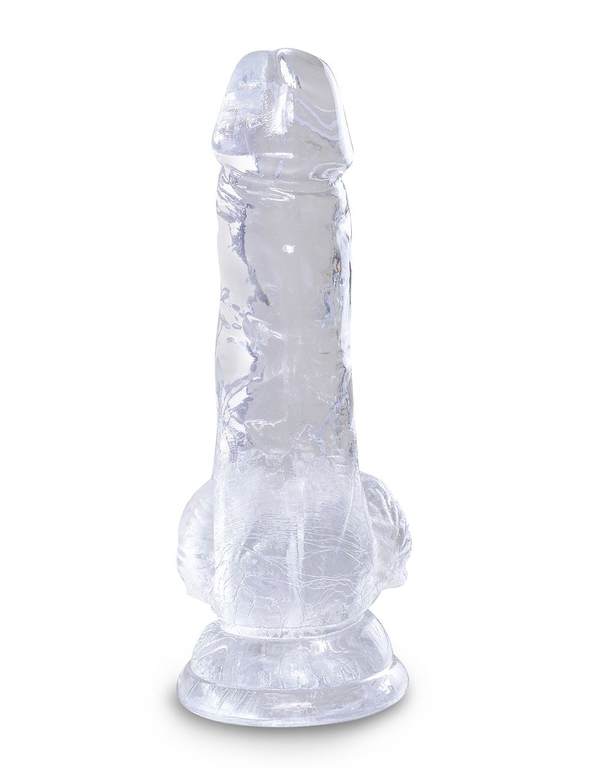 Прозрачный фаллоимитатор King Cock Clear 5  Cock with Balls - 15,2 см.