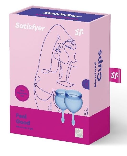 Набор синих менструальных чаш Feel good Menstrual Cup