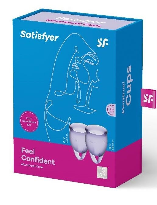 Набор фиолетовых менструальных чаш Feel confident Menstrual Cup