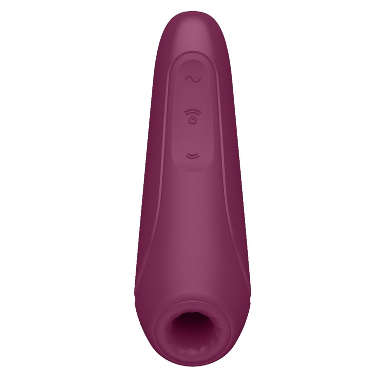 Бордовый вакуум-волновой стимулятор Satisfyer Curvy 1+