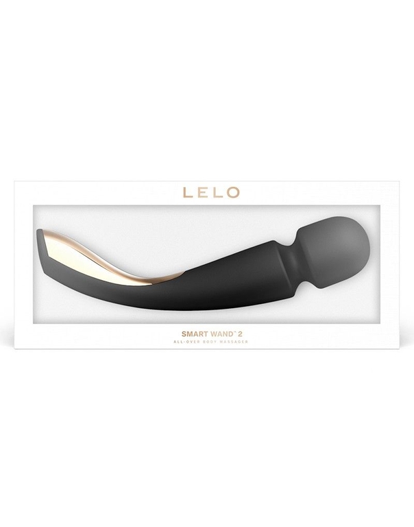 Черный вибромассажёр Lelo Smart Wand 2 Large - 30,4 см.