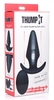 Черная анальная вибропробка Kinetic Thumping 7X Large Anal Plug - 13,3 см.