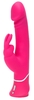 Розовый вибратор-кролик Realistic Dual Density Rechargeable Rabbit Vibrator - 25,5 см.