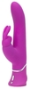 Лиловый вибратор Curve Thrusting Rechargeable Rabbit Vibrator - 24,1 см.