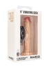 Телесный вибратор-реалистик Vibrating Realistic Cock 9  - 23,5 см.