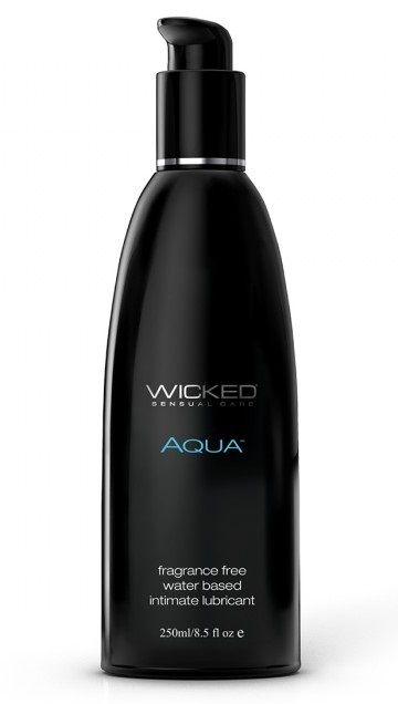 Легкий лубрикант с алоэ на водной основе Wicked AQUA - 250 мл.