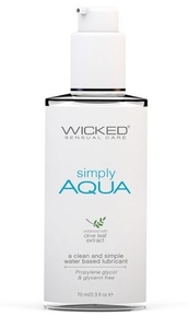 Легкий лубрикант на водной основе Wicked Simply AQUA - 70 мл.