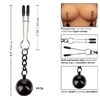 Утяжеленные зажимы-прищепки для сосков Nipple Grips Weighted Tweezer Nipple Clamps