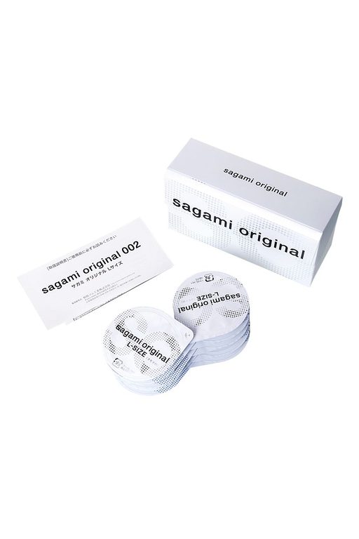 Презервативы Sagami Original 0.02 L-size увеличенного размера - 10 шт.