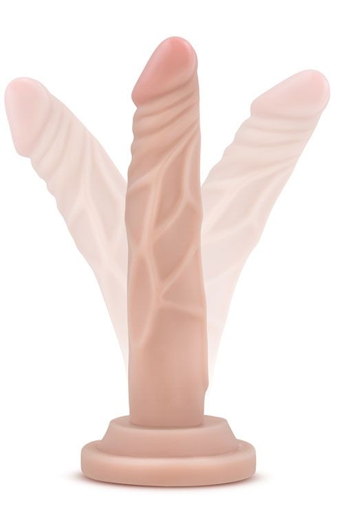 Телесный фаллоимитатор-реалистик 5 Inch Mini Cock на присоске - 14,6 см.