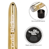 Золотистый классический вибратор Naughty Bits Gold Dicker Personal Vibrator - 19 см.