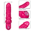 Розовый вибратор-реалистик с блестками Naughty Bits Lady Boner Bendable Personal Vibrator - 20 см.