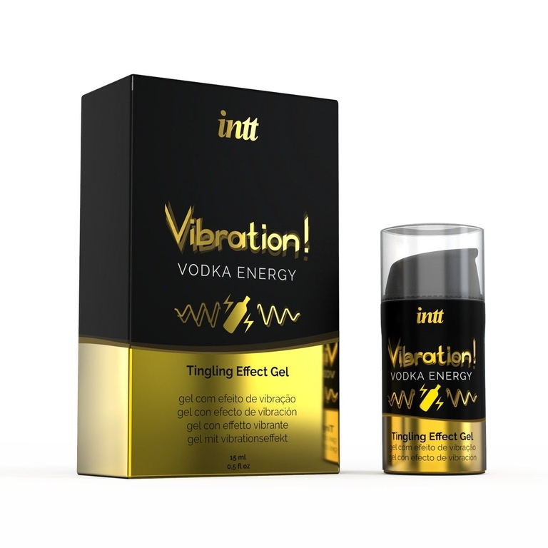 Жидкий интимный гель с эффектом вибрации Vibration! Vodka Energy - 15 мл.