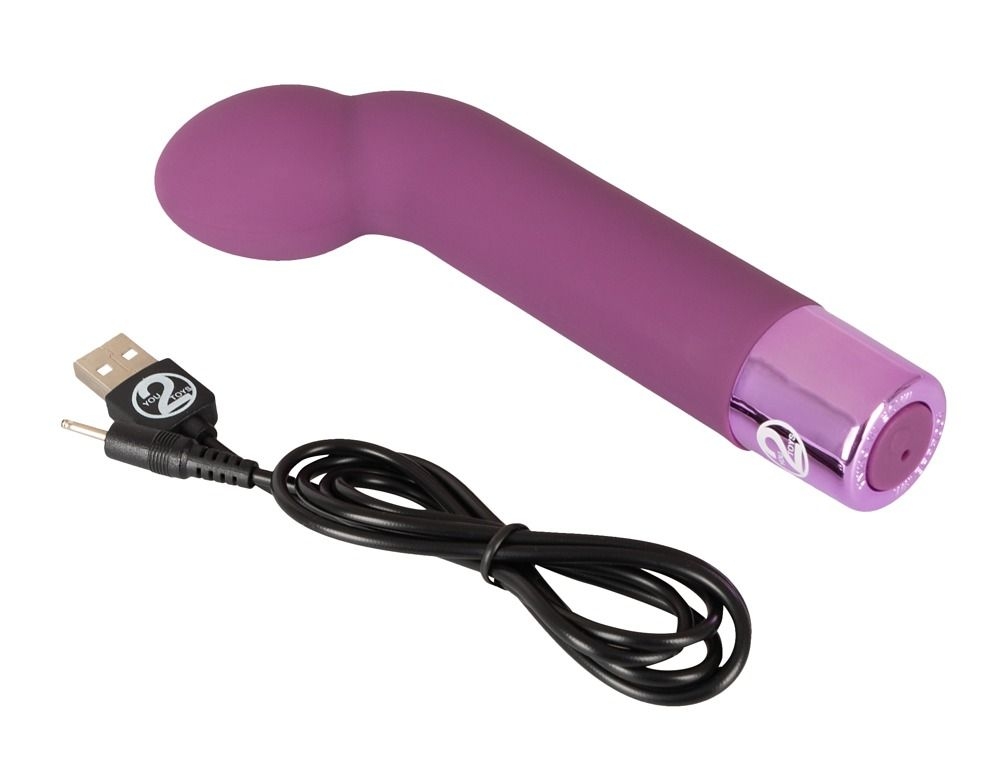 Фиолетовый G-стимулятор с вибрацией G-Spot Vibe - 16 см.