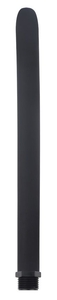 Черная насадка для анального душа Silicone Douche Tube - 24,5 см.