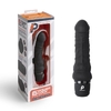 Черный вибратор-реалистик 6  Realistic Vibrator - 17 см.