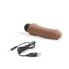 Кофейный вибратор-реалистик 6  Realistic Vibrator - 17 см.