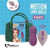 Фиолетовые вагинальные шарики с вращением бусин Remote Controlled Motion Love Balls Foxy