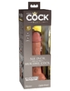 Кофейный фаллоимитатор 6  Silicone Dual Density Cock - 17 см.