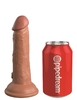 Кофейный фаллоимитатор 6  Silicone Dual Density Cock - 17 см.