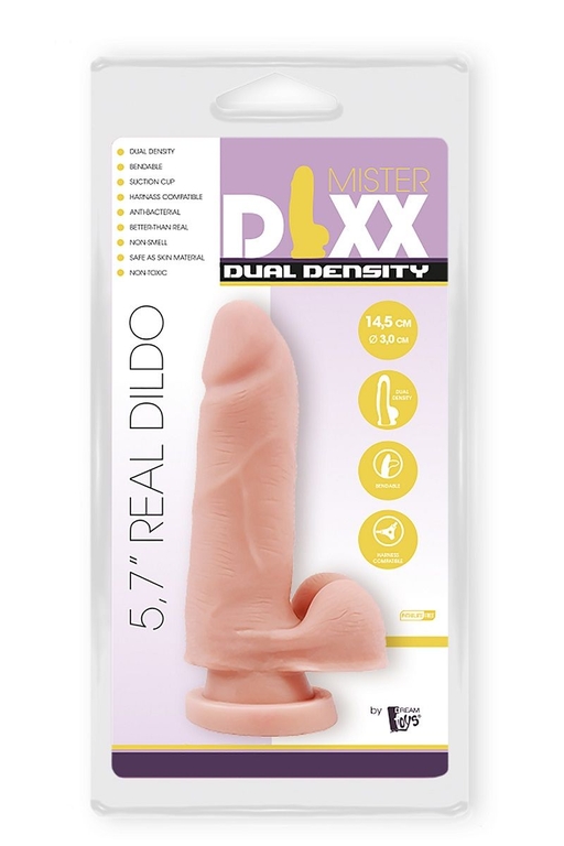 Телесный фаллоимитатор-реалистик Dual Density Dildo - 14,5 см.