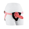 Женский страпон Shane s World Pink Harness with Stud - 19 см.