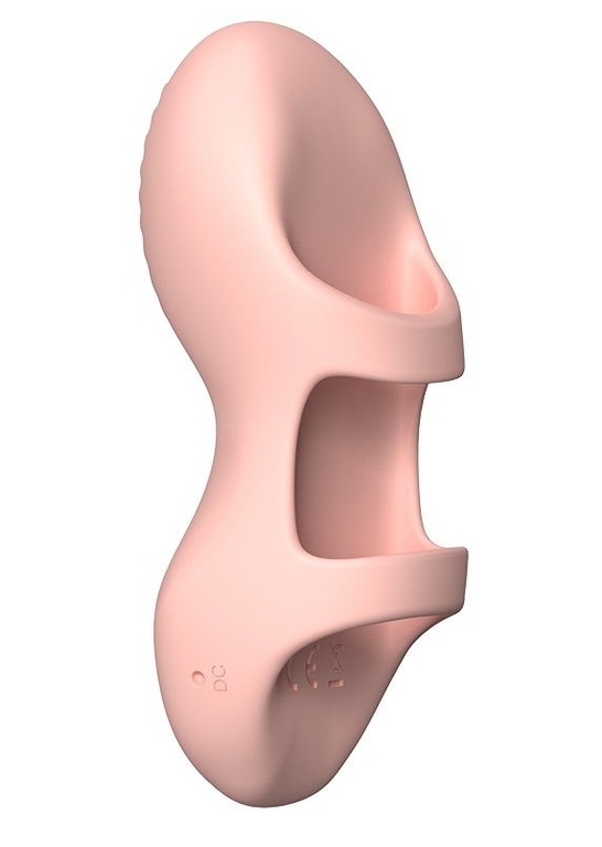 Персиковая вибронасадка на палец Aliot