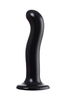 Черный стимулятор для пар P G-Spot Dildo Size L - 19 см.