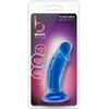 Синий анальный фаллоимитатор Sweet N Small 4 Inch Dildo with Suction Cup - 11,4 см.