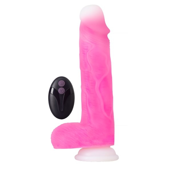 Розовый ротатор-реалистик Roxy 8 Inch Gyrating Dildo - 21,6 см.