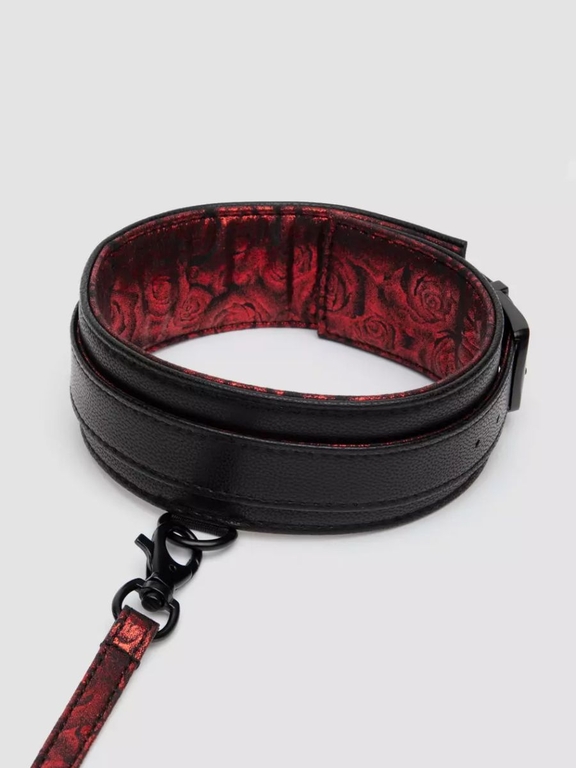 Стильный ошейник с поводком Reversible Faux Leather Collar and Lead