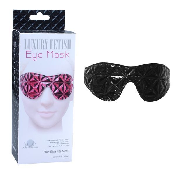 Чёрная маска на глаза с геометрическим узором Pyramid Eye Mask