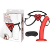 Красный поясной фаллоимитатор Red Heart Strap on Harness   5in Dildo Set - 12,25 см.