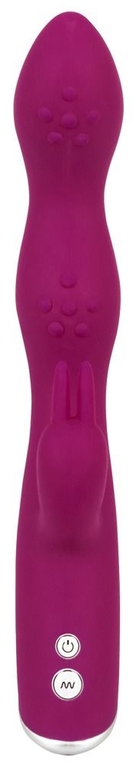 Фиолетовый вибратор A   G-Spot Rabbit Vibrator для стимуляции зон G и A - 23,6 см.