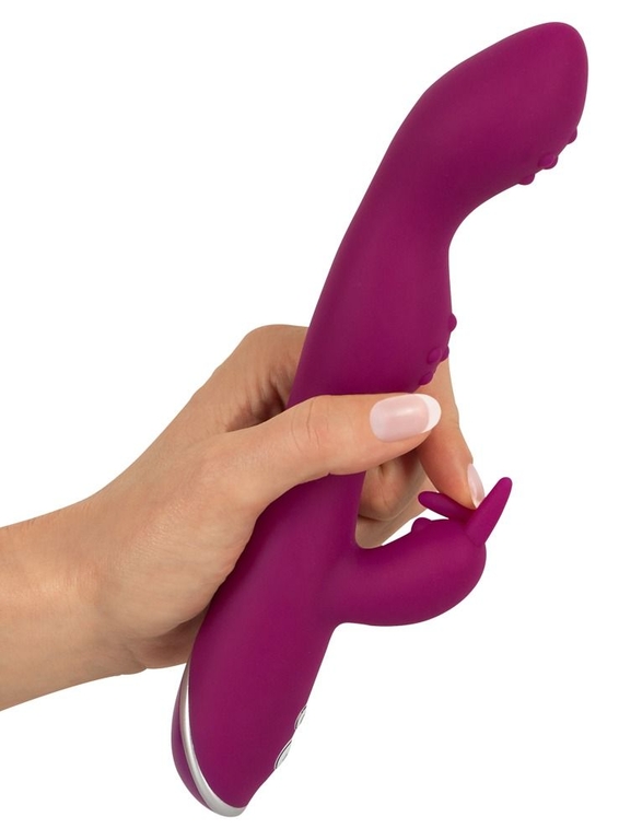 Фиолетовый вибратор A   G-Spot Rabbit Vibrator для стимуляции зон G и A - 23,6 см.