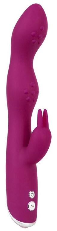 Фиолетовый вибратор A   G-Spot Rabbit Vibrator для стимуляции зон G и A - 23,6 см.