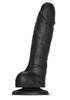 Черный фаллоимитатор Strap-On-Me Sliding Skin Realistic Dildo size L