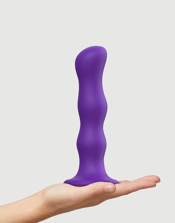 Фиолетовая насадка Strap-On-Me Dildo Geisha Balls size XL